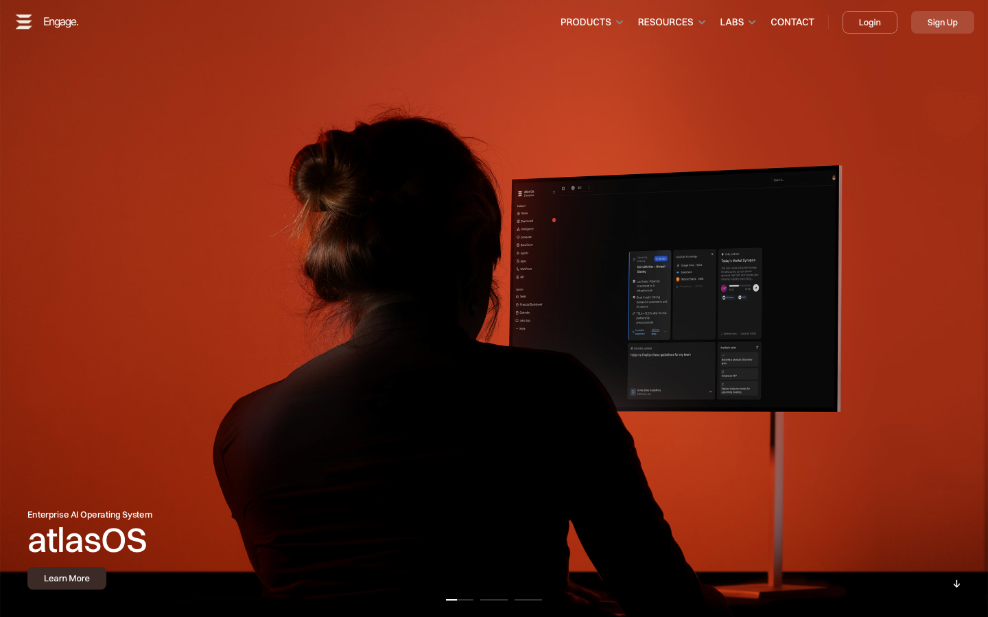 Engage homepage